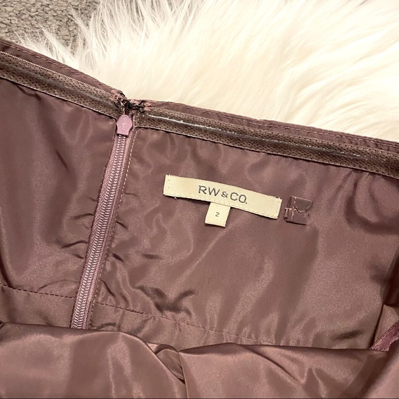 Mauve bubble hem formal dress - Picture 2 of 6